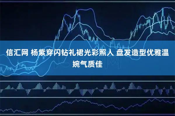 信汇网 杨紫穿闪钻礼裙光彩照人 盘发造型优雅温婉气质佳